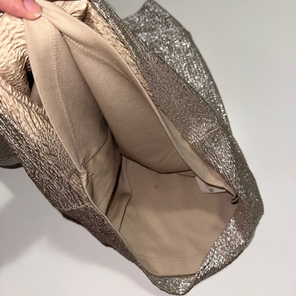 Decree mini bodycon golden metallic slip on skirt - Picture 3 of 4